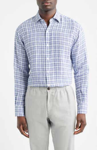 Sandbar Plaid Button-Up Shirt