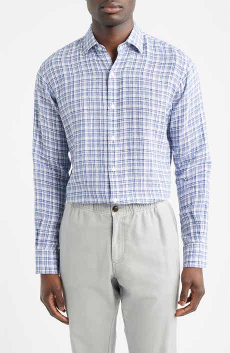 Sandbar Plaid Button-Up Shirt