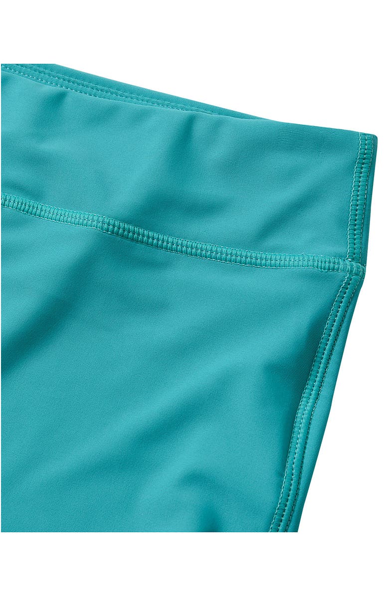 Lands' End Girls Slim Boyshort Swim Bottoms, Alternate, color, Tile Blue