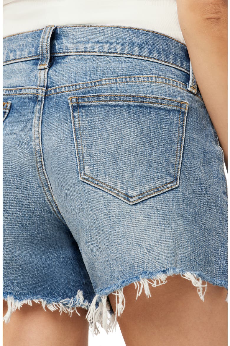 The Ozzie Cutoff Denim Maternity Shorts, Alternate, color, DENALI