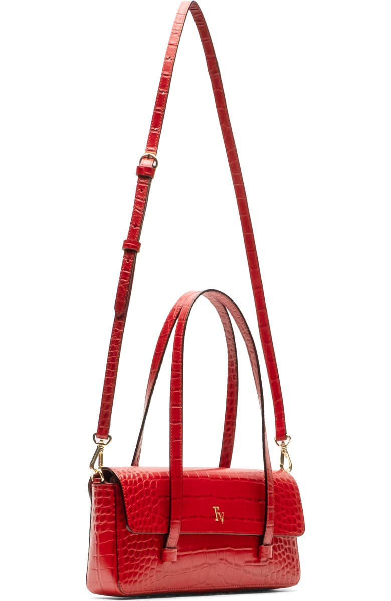 Frances Valentine Croc Embossed Leather Slim Tote, Alternate, color,