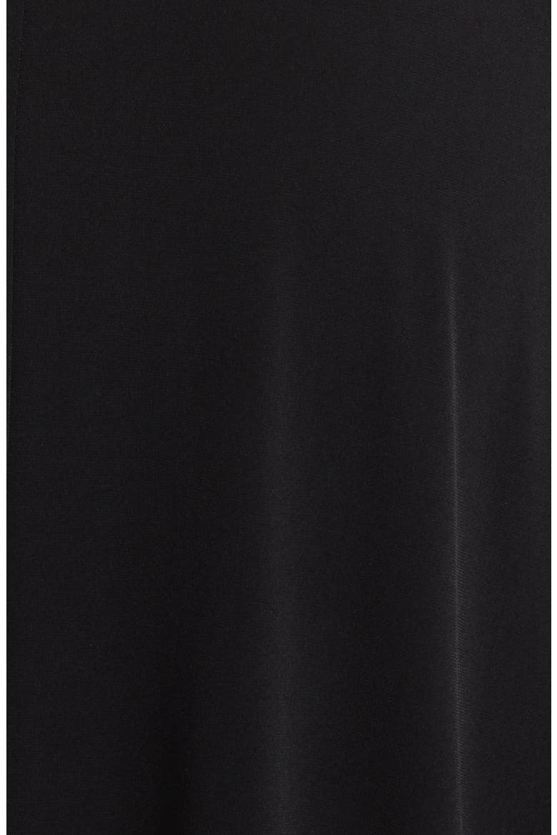 Chiffon Long Sleeve Midi Dress, Alternate, color, BLACK