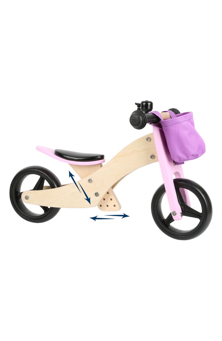SMALL FOOT Small 2-in-1 Wood Training Bike/Trike, Alternate, color,