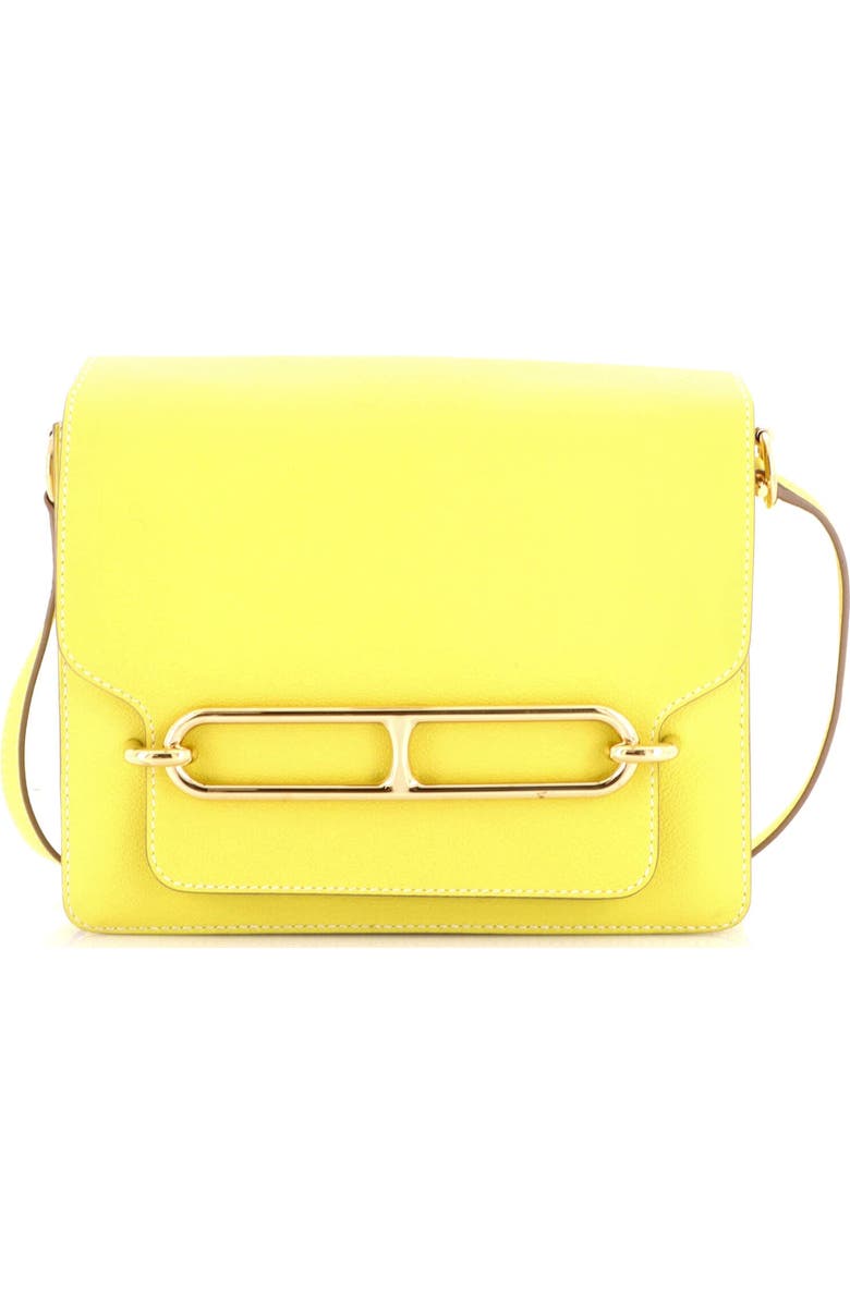 Pre-Owned Hermes Roulis Bag Evercolor 23, Main, color, Lime