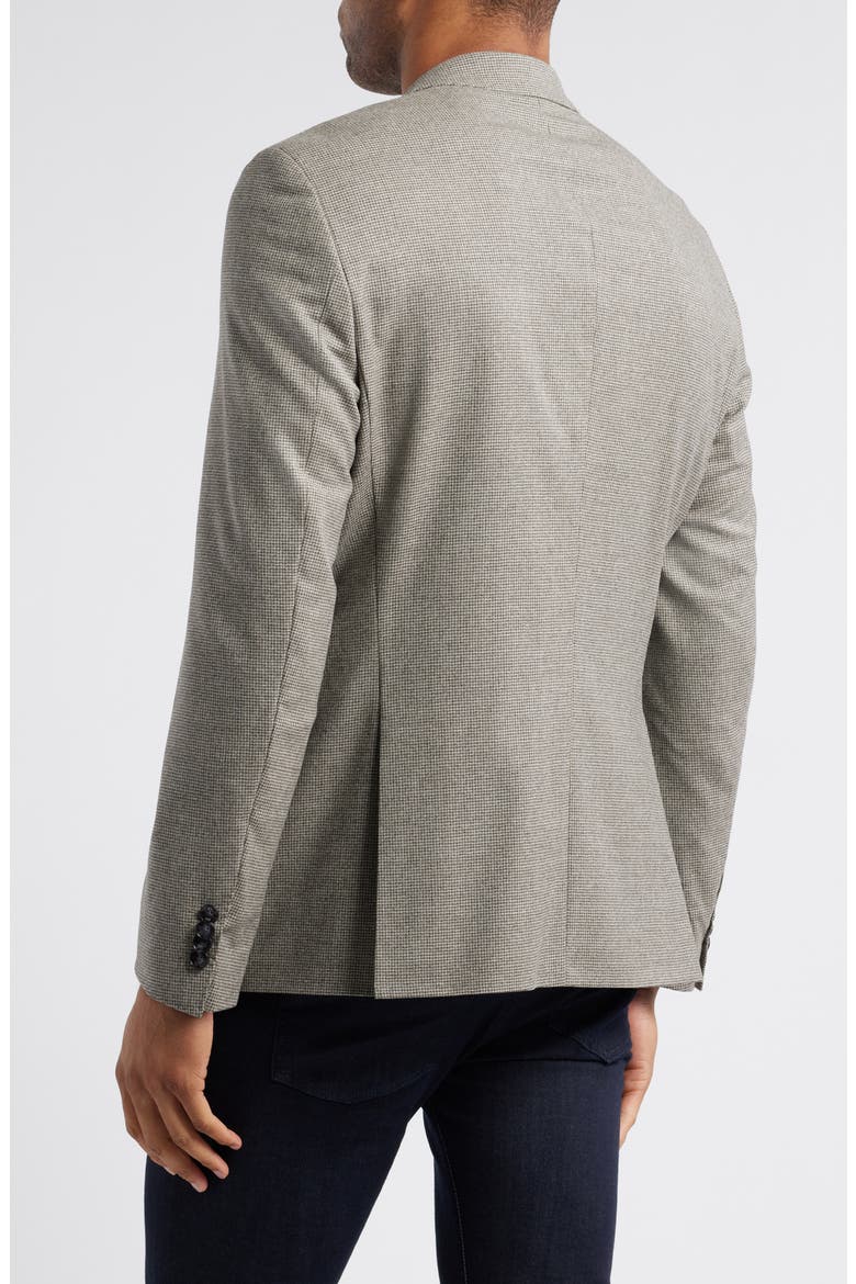 Hutson Microcheck Stretch Wool Sport Coat, Alternate, color, GREY