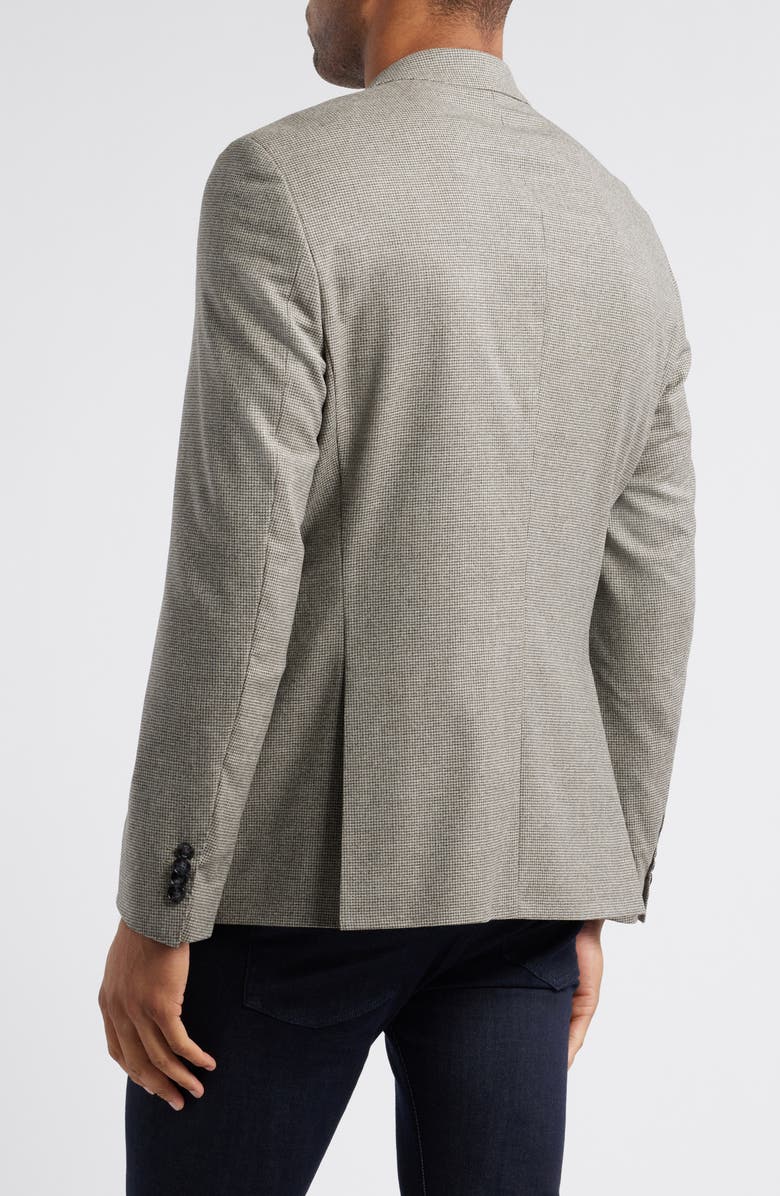 BOSS Hutson Microcheck Stretch Wool Sport Coat, Alternate, color, Grey