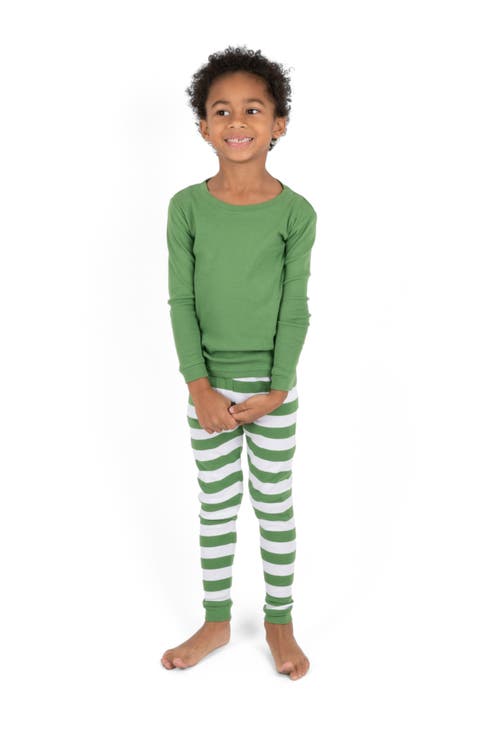 Two-Piece Striped Cotton Matching Family Holiday Pajamas (Baby)
