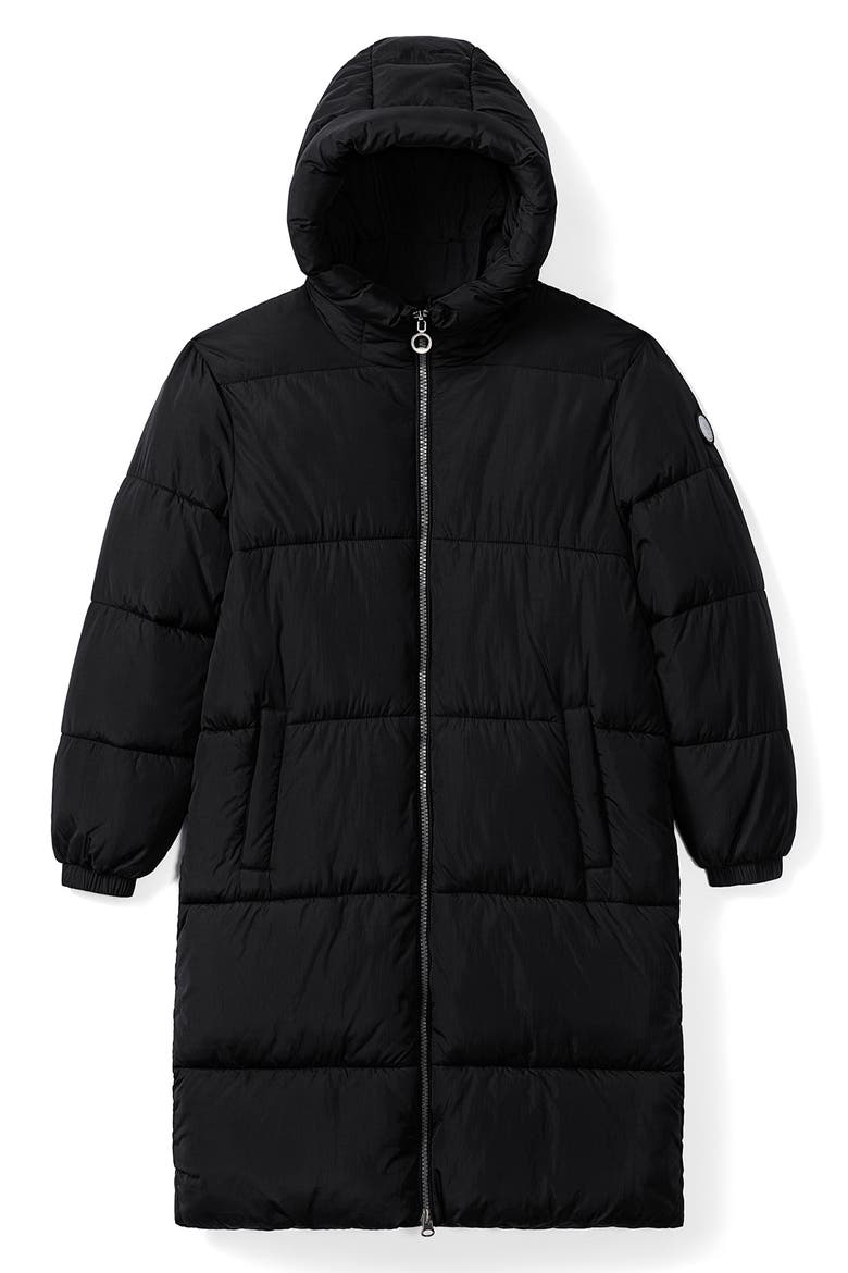 Ramona Hooded Parka, Alternate, color, BLACK