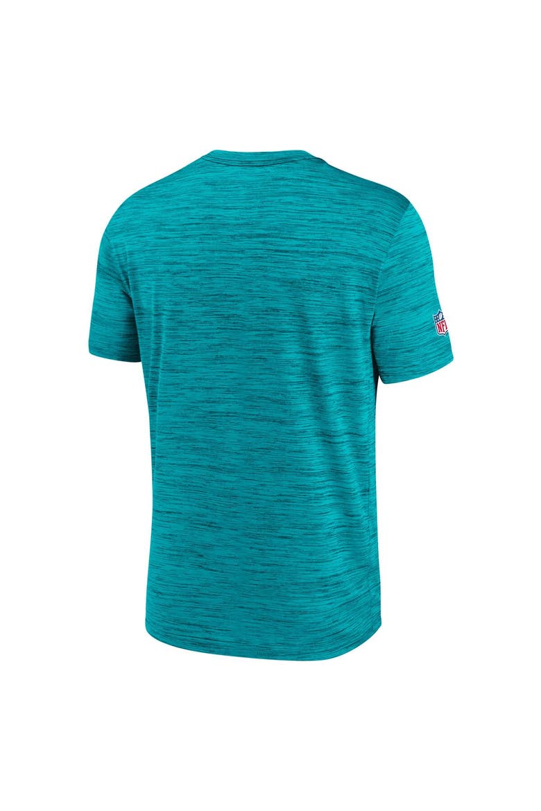 Men's Nike Turbo Green Miami Dolphins 2025 Rivalries Collection Sideline Velocity Dri-FIT T-Shirt, Alternate, color, Aqua