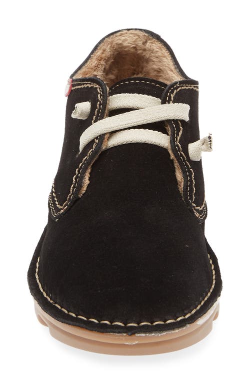On Foot Silken Faux Fur Lined Sneaker In Black