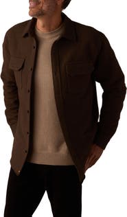 The Normal Brand Heavyweight Cotton Flannel Button-Up Overshirt