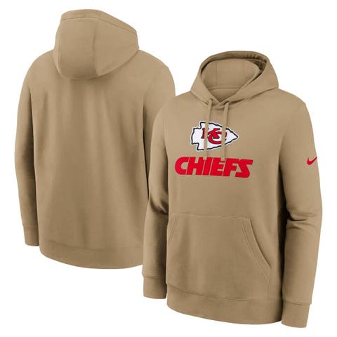 Men's Nike Tan Kansas City Chiefs Best Season Rewind Club Pullover Hoodie