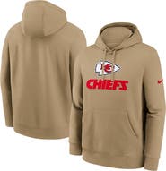 Nike Men's Nike Tan Kansas City Chiefs Best Season Rewind Club Pullover Hoodie