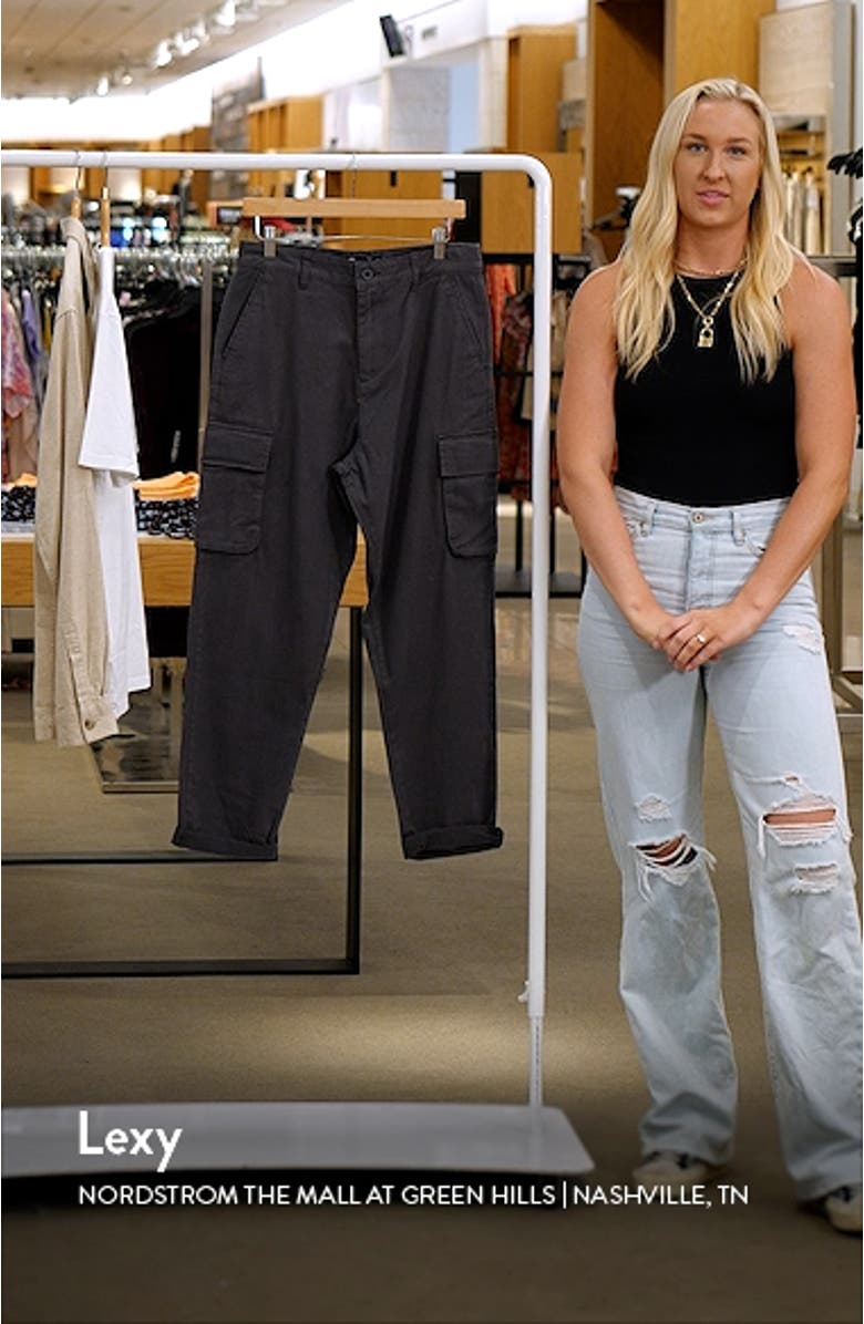 Relaxed Fit Stretch Cotton Cargo Pants, sales video thumbnail