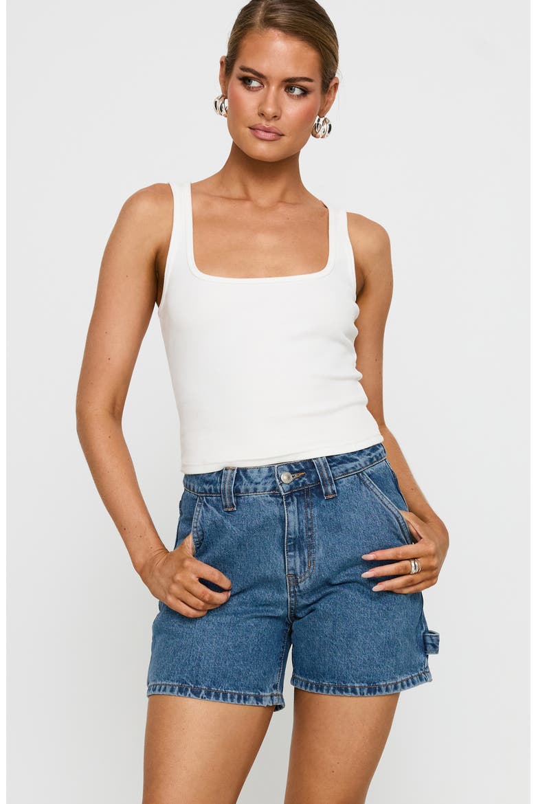 Lou Denim Carpenter Shorts, Alternate, color, MID WASH