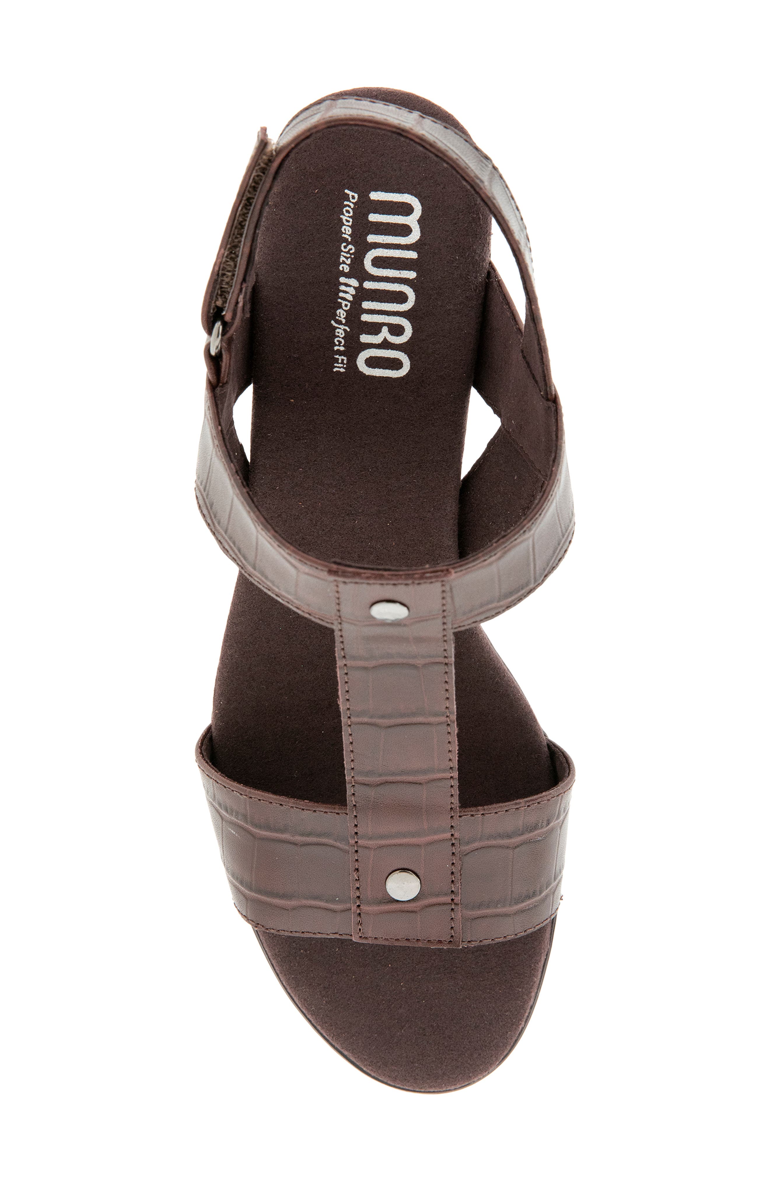 Willow Slingback Sandal, Alternate, color, DARK CHOCOLATE CROCO