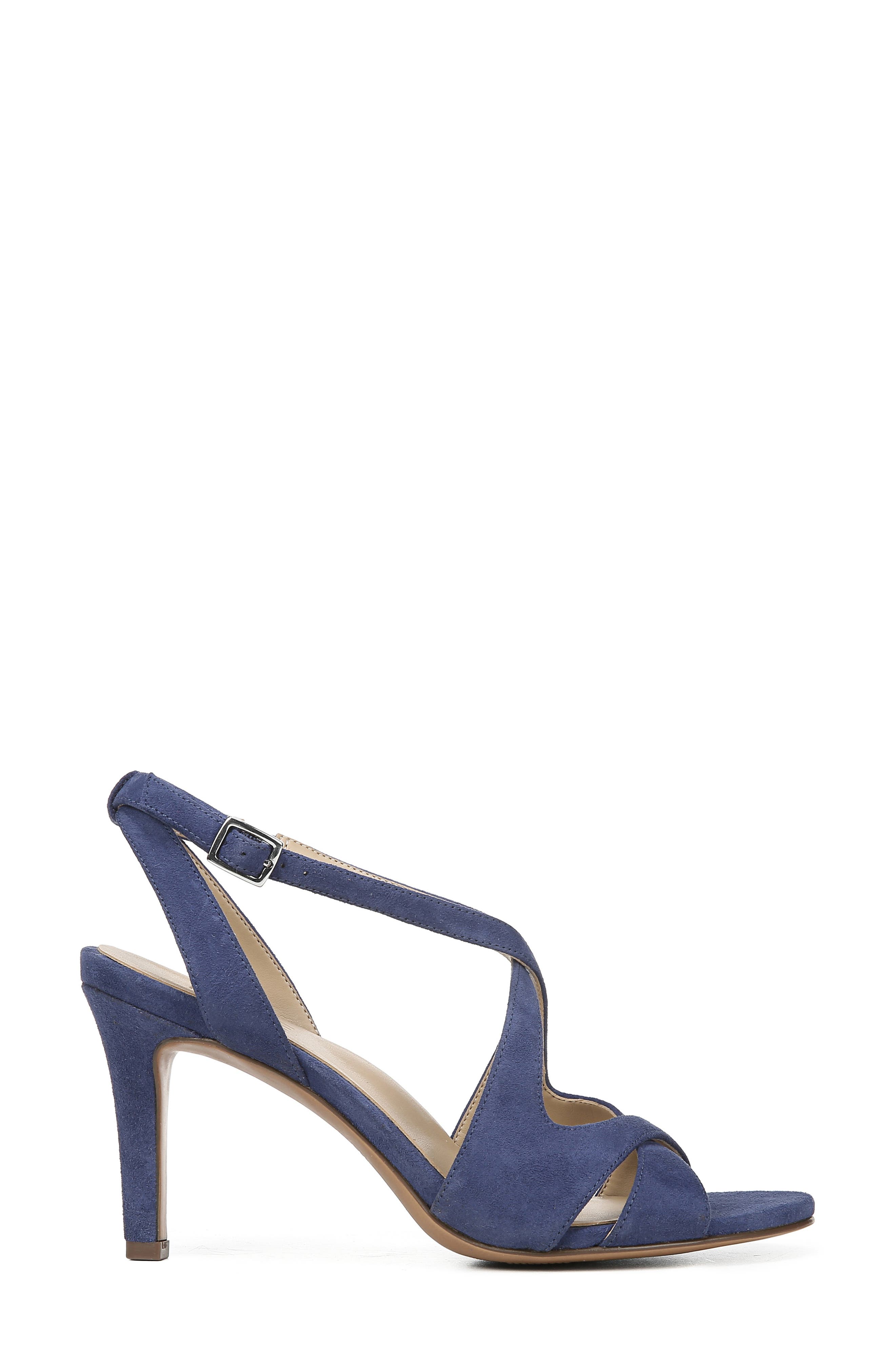 Klein Strappy Sandal, Alternate, color, DEEP SAPPHIRE SUEDE