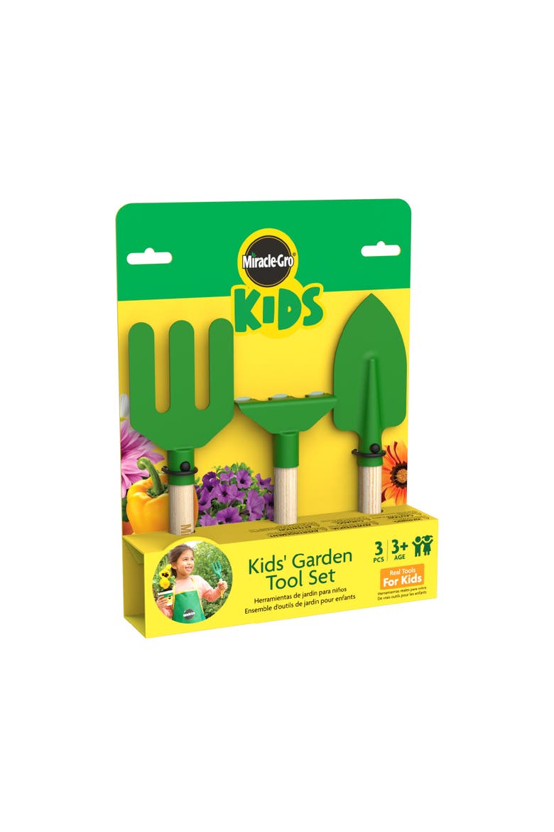 Set 3 pcs - hand garden toolset, Main, color, Dark Green
