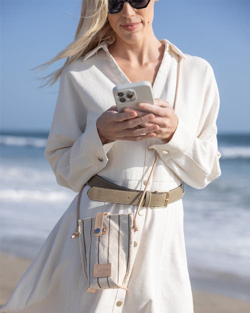 Graf & Lantz Graf Lantz Hana Canvas Phone Crossbody In White