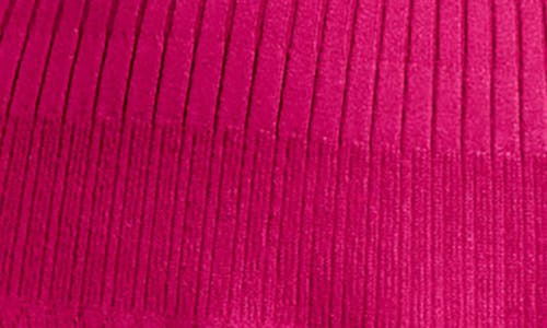 Misook Tonal Textured Fit-&-flare Knit Mini Dress - Modern Fit In Pink Flash