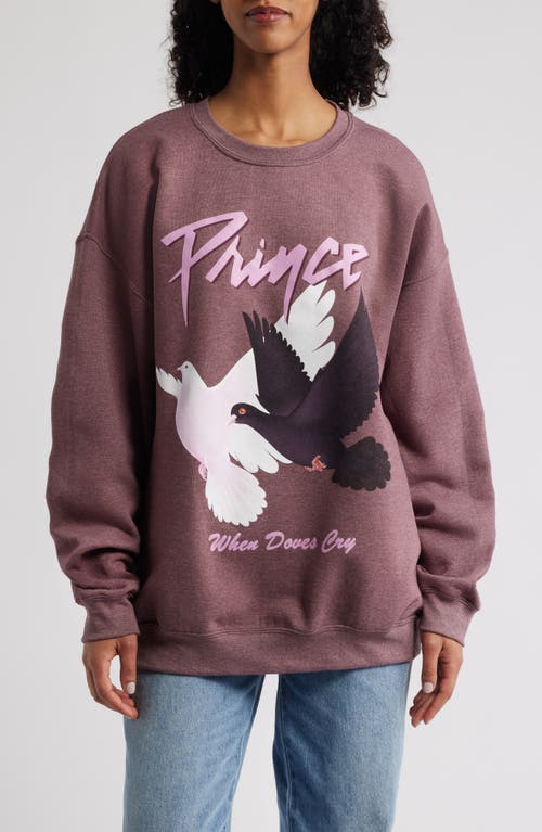Merch Traffic Prince Birds Graphic Sweatshirt In Purple
