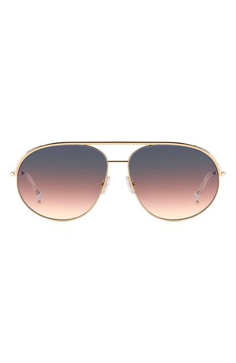 62mm Oversize Navigator Sunglasses