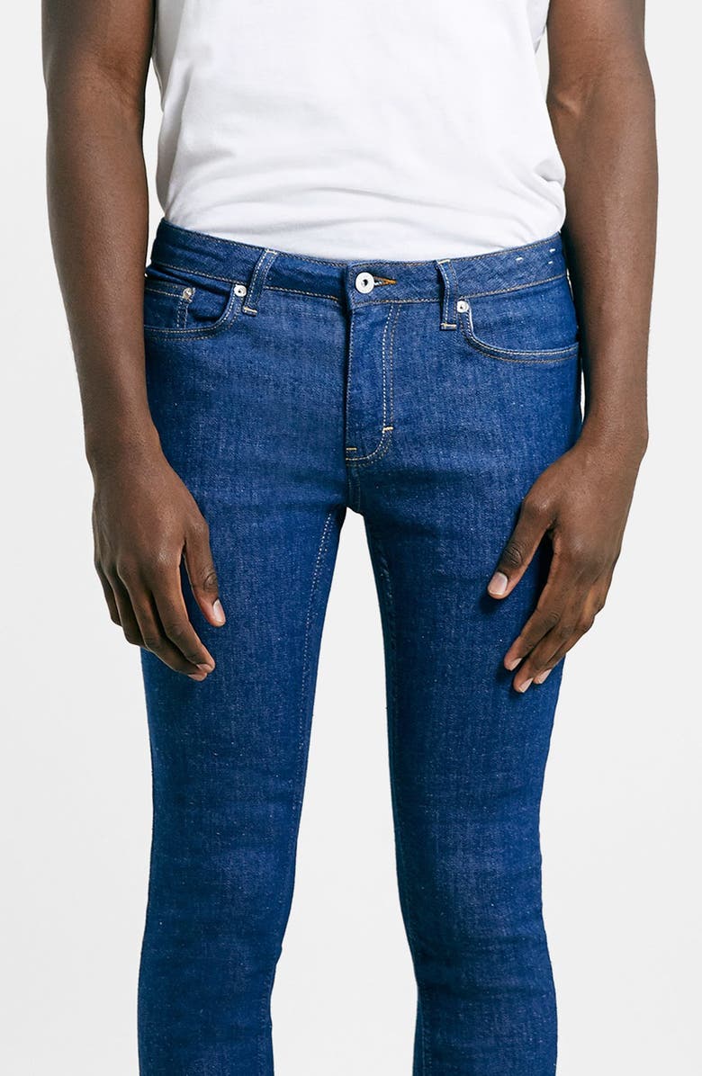 Topman Spray On Skinny Jeans, Alternate, color,