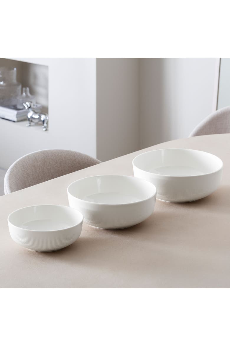 Afina Salad Bowl, Alternate, color, White