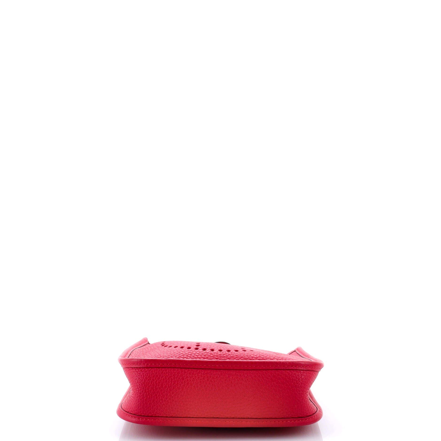 Pre-Owned Hermes Evelyne Bag Gen III Clemence TPM, Alternate, color, Framboise