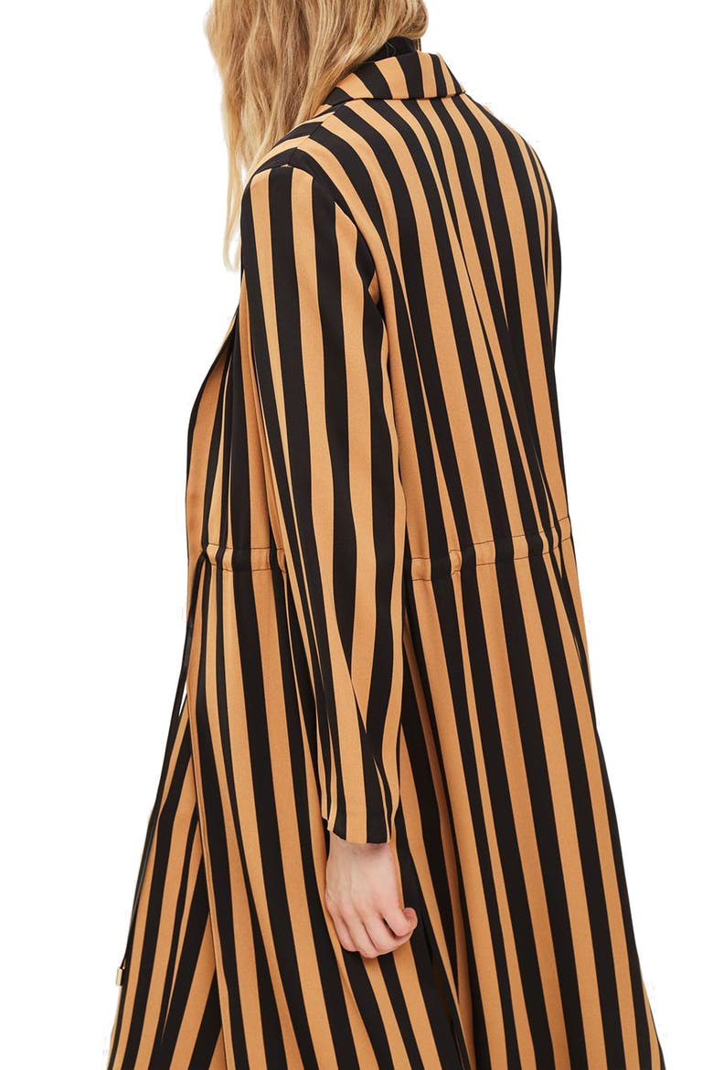 Stripe Duster Jacket, Alternate, color, CAMEL MULTI