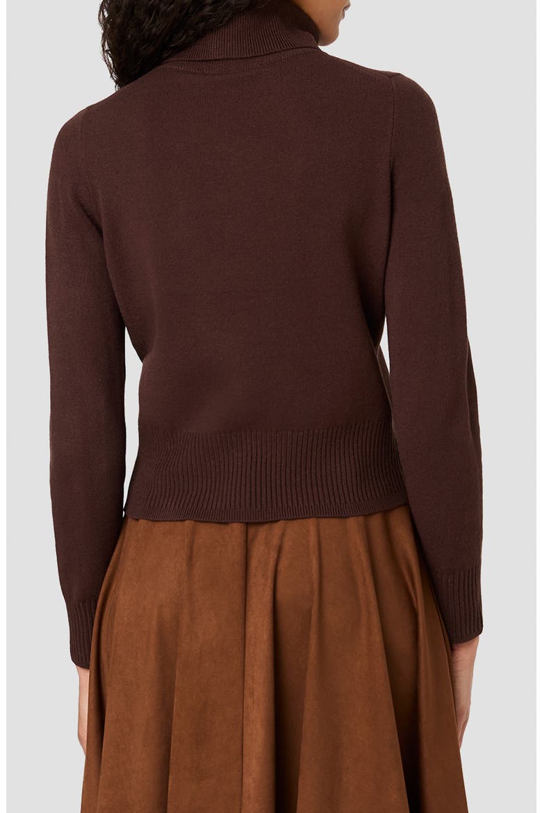 Babysoft Turtleneck Sweater, Alternate, color, COCOA BROWN