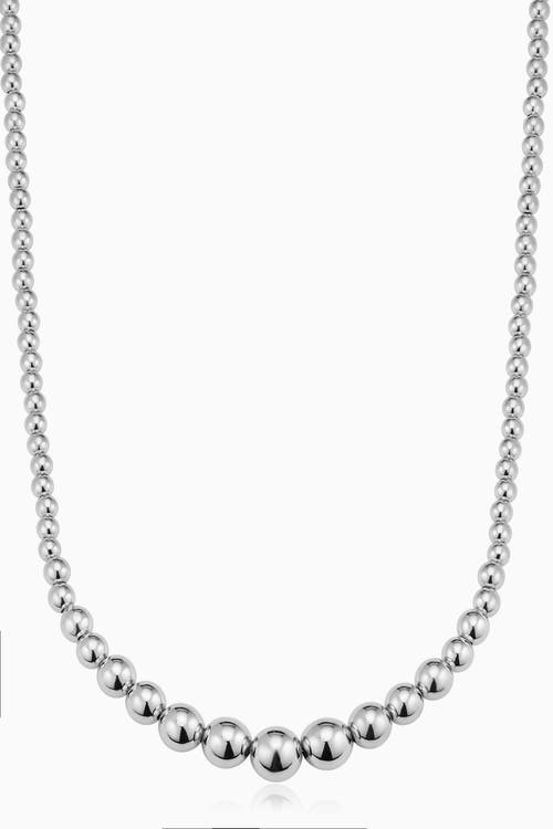 Oradina Sterling Silver Belle Of The Ball Neckace In Silver