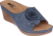 GOOD CHOICE NEW YORK Tokyo Floral Wedge Sandal