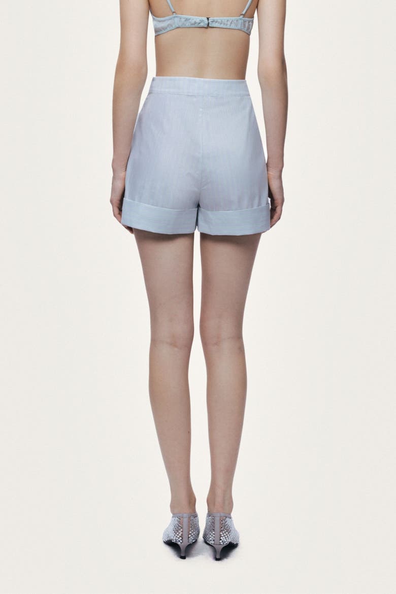High Waist Mini Shorts, Alternate, color, Mint Green