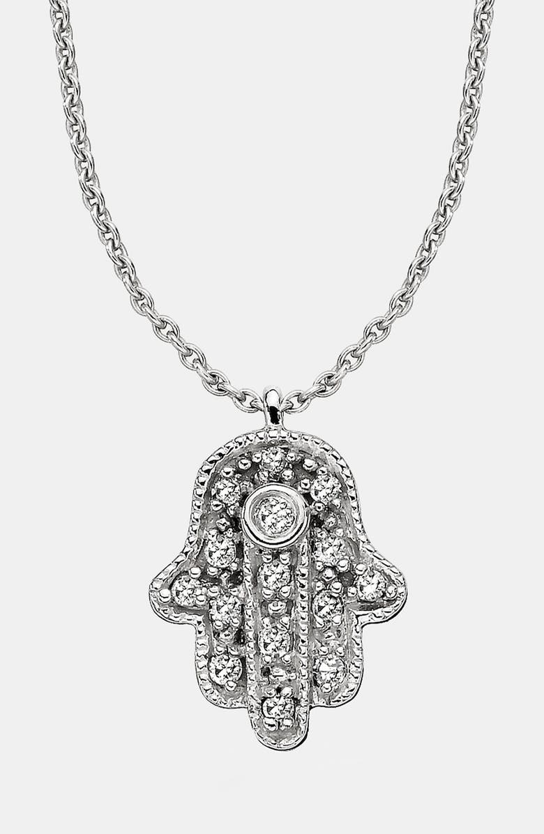 Whitney Stern Hamsa Pendant Necklace, Main, color,