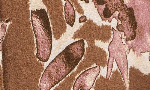 Kut From The Kloth Isley Floral Piped Yoke Button-up Shirt In Brown