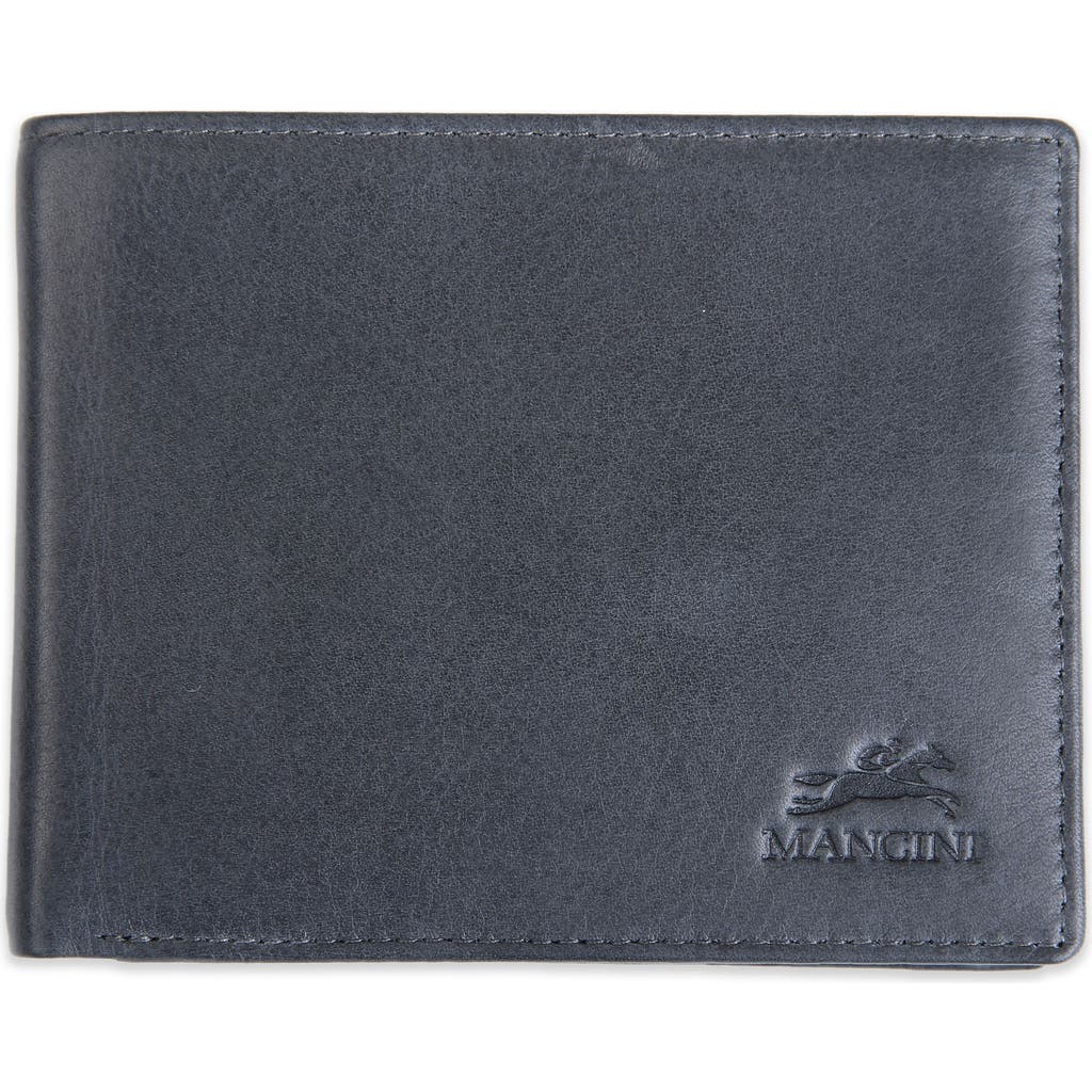 Mancini Rfid Bifold Wallet In Gray