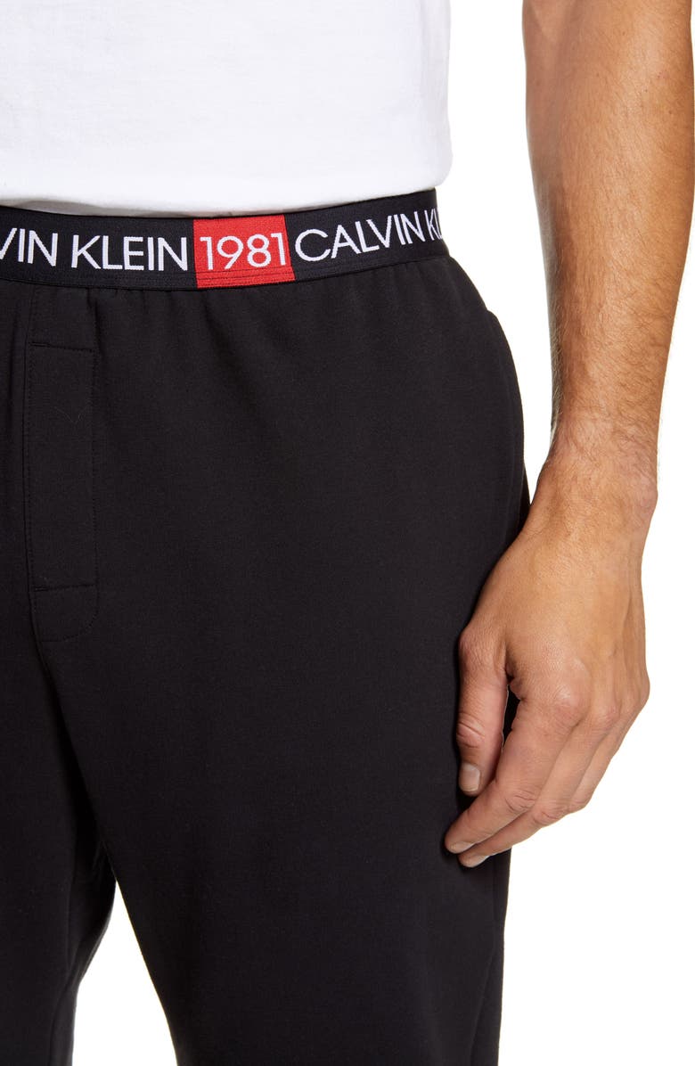 Calvin Klein Cotton Pajama Pants, Alternate, color, 