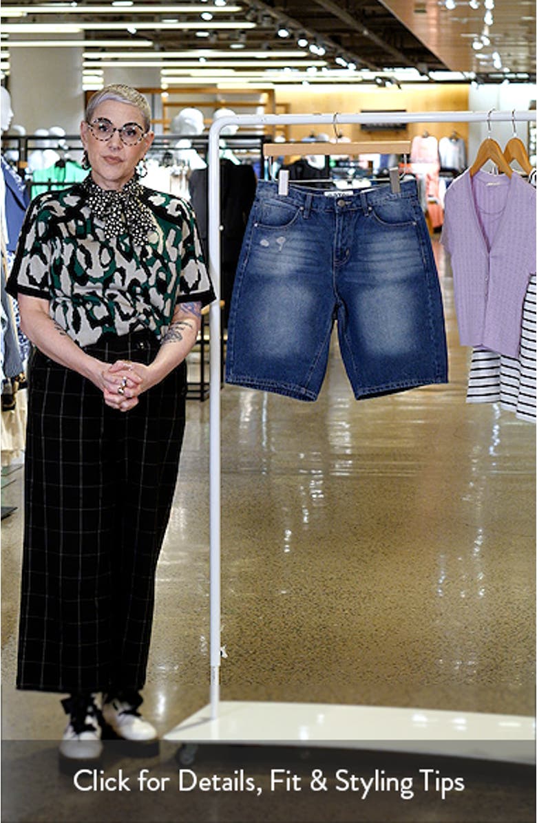 Tara Denim Bermuda Shorts, sales video thumbnail