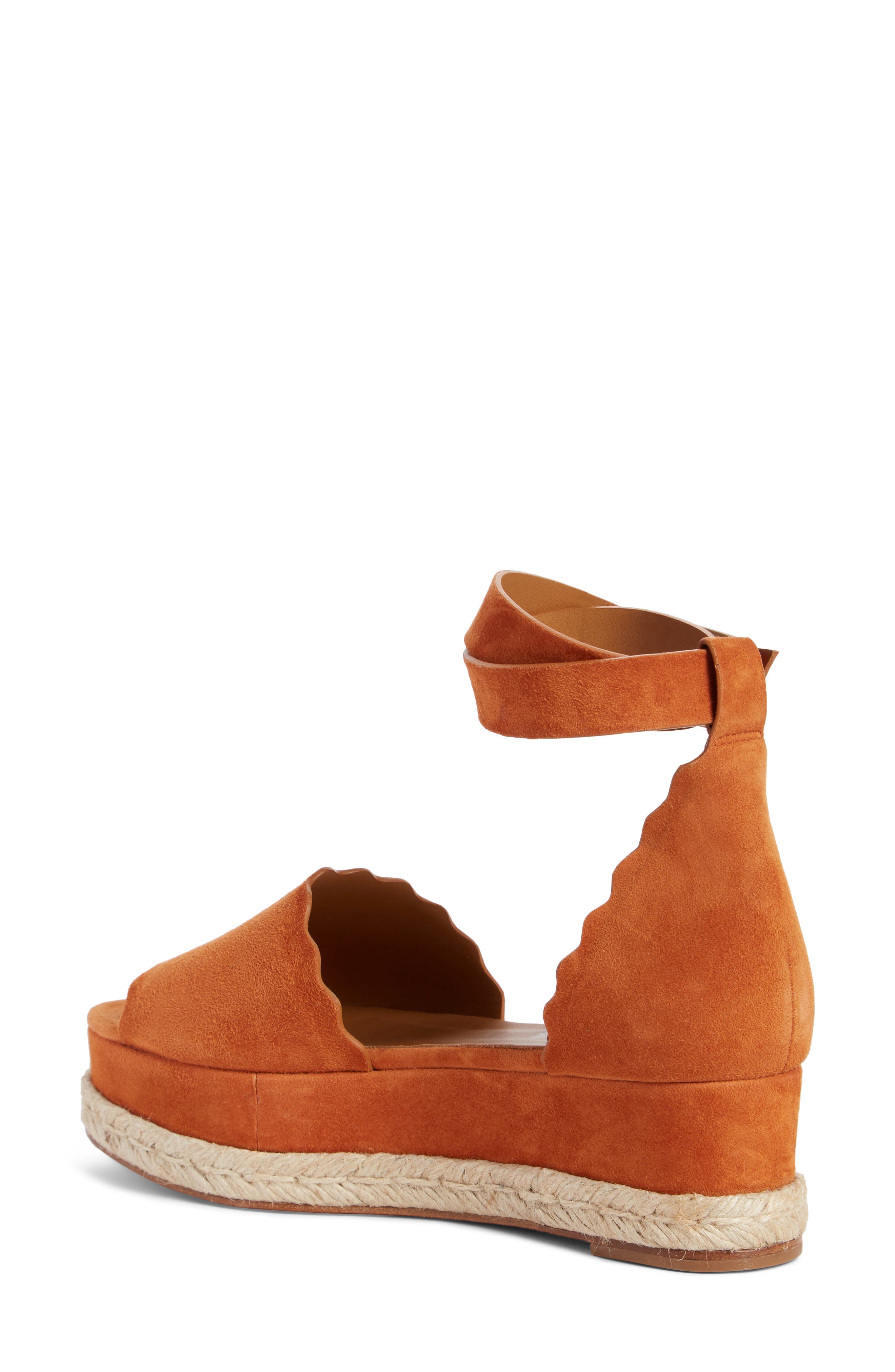 Chloé Lauren Espadrille Wedge Sandal, Alternate, color, 