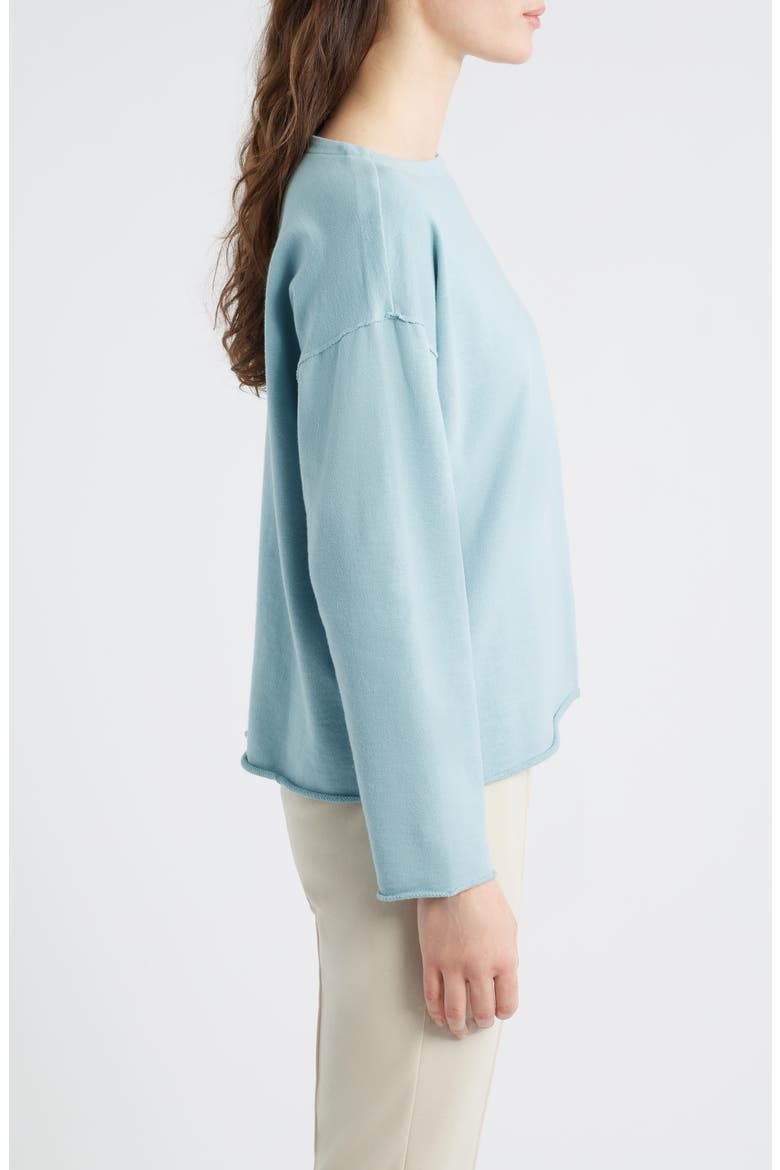 Bateau Neck Boxy Top, Alternate, color, SEAFOAM