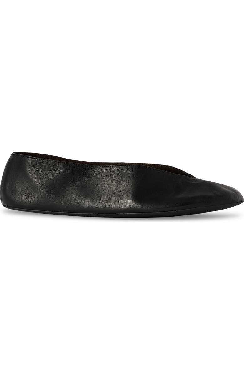The Row Fay II Ballerina Flat, Alternate, color, Black
