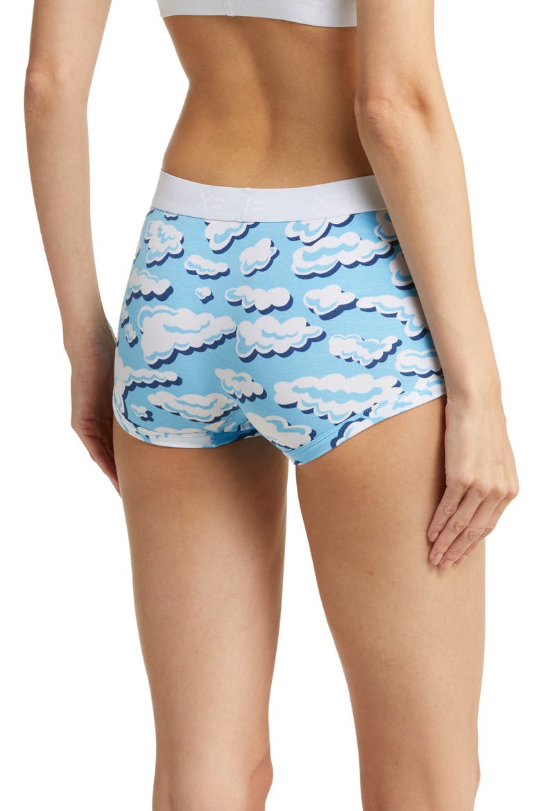 Stretch Modal Boyshorts, Alternate, color, IN THE CLOUDS