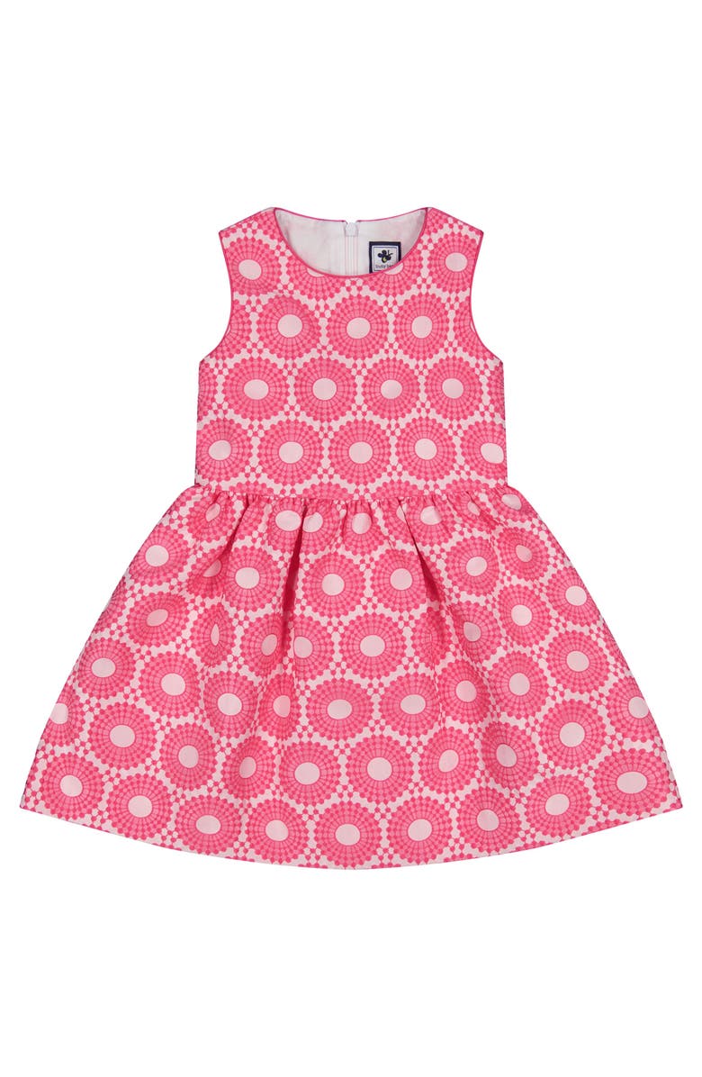 Busy Bees Sally Soiree Dress Fucshia Brocade, Main, color, Fucshia Brocade