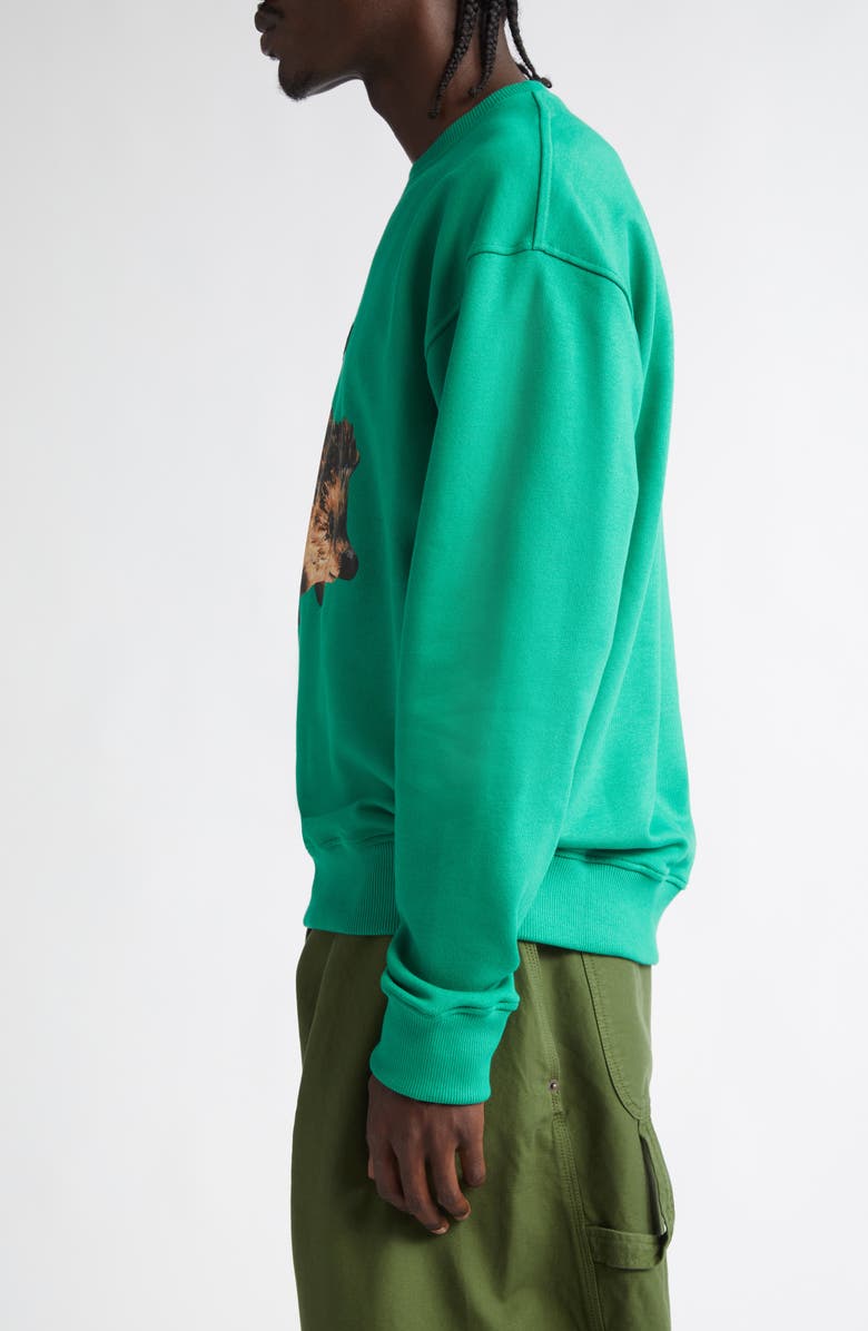 JW Anderson Hedgehog Embroidered Organic Cotton Graphic Sweatshirt, Alternate, color, 