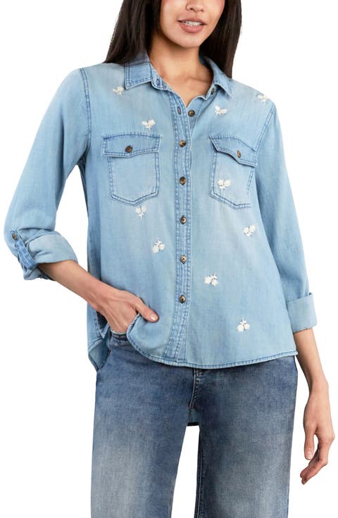Moonlit Meadow Button-Up Shirt