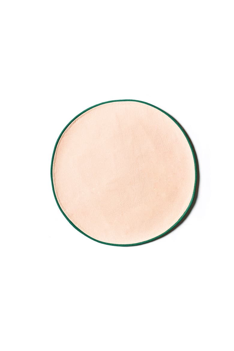 Blush and Pine Color Block Round Placemat Set of 4, Main, color, Pink