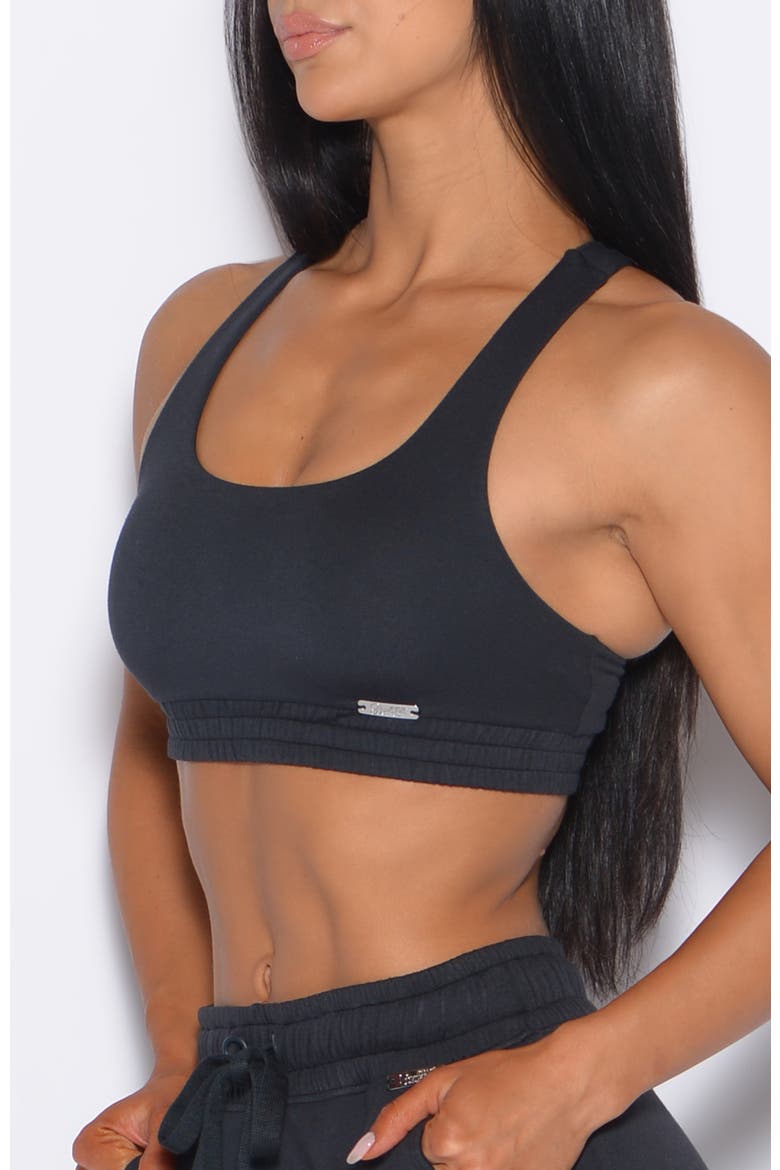 Sweat Lounge Bra, Alternate, color, Vintage Black