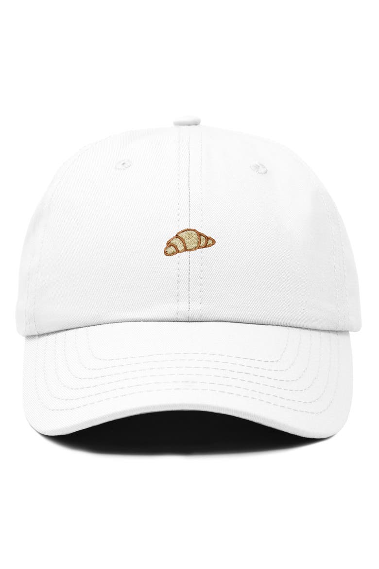 Croissant Dad Cap, Main, color, White