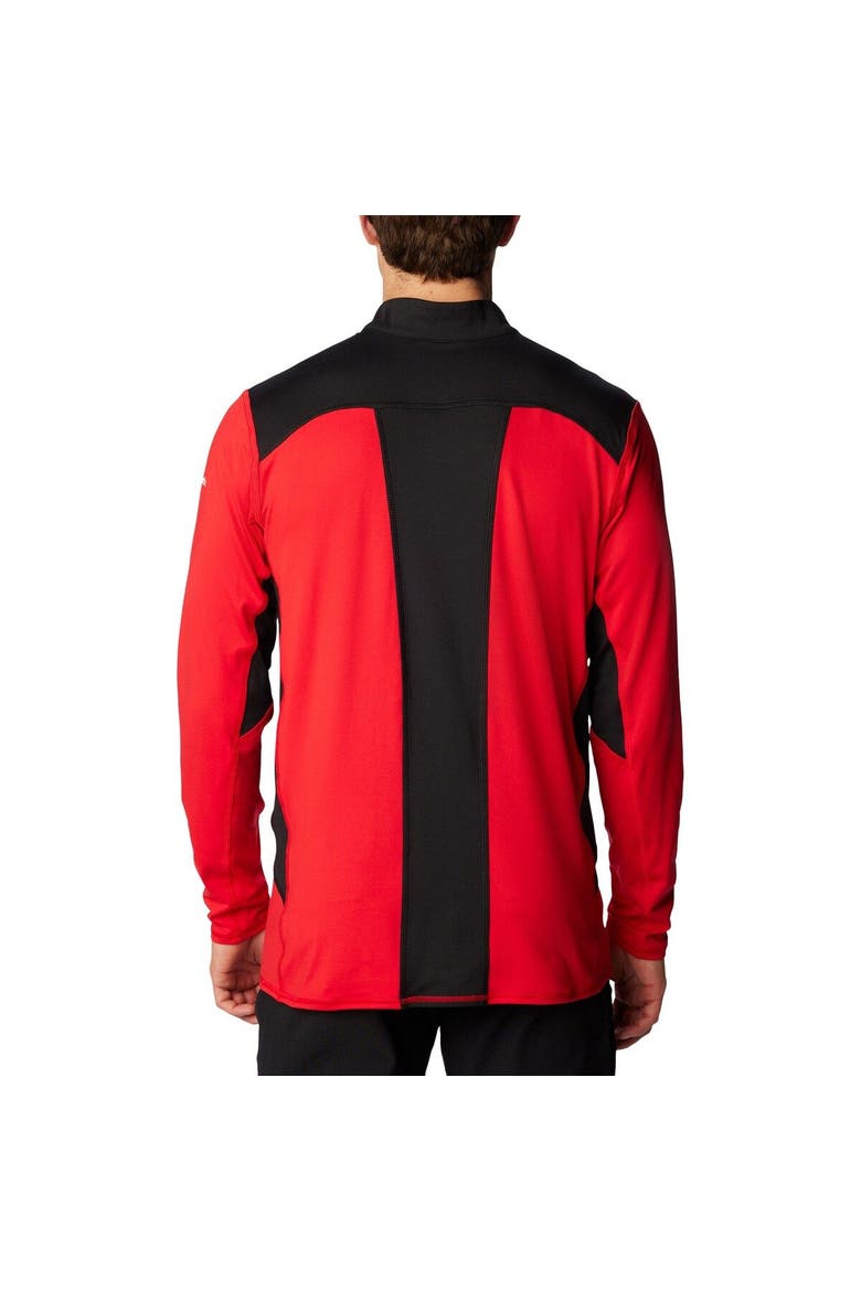 Men's Columbia Scarlet Nebraska Huskers Tech Trail™ Omni-Shade Quarter-Zip Top, Alternate, color, Scarlet